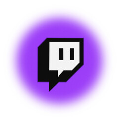 twitch icon on transparent background, twitch streaming & gaming platform icon