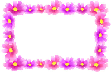 frame of flowers