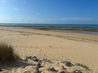 Aussicht auf den Strand der Ile de Ré, Frankreich, Atlantikküste