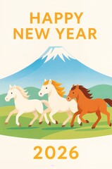 2026年_年賀状_素材_縦_イラスト_シンプル_馬_03