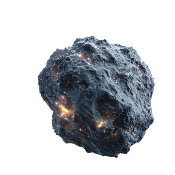 Large rock with a glowing surface