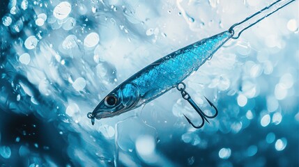 Fishing lure in motion