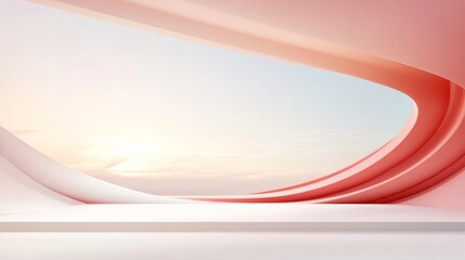 Abstract Art Space E-commerce Product Exhibition Background