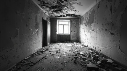 Ruined room interior