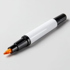 Modern black credit card payment terminal machine with colorful buttons on a white background