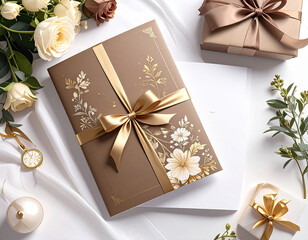 リボン付きギフトカタログ