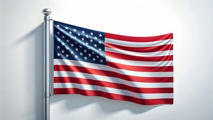 Fototapeta premium United states flag, american flag waving