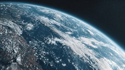 3D satellite radar imaging Earth's surface from polar orbit, with digital elevation model overlay in photo. stock image, hd quality,