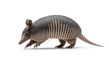 Obraz premium Armadillo in profile, walking