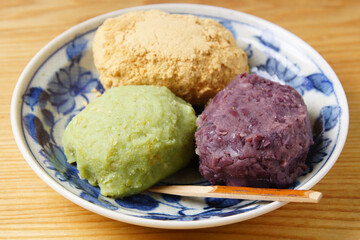 三色おはぎ