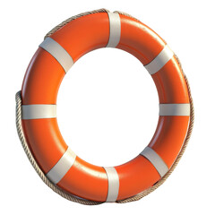 Life preserver is shown in on transparent background