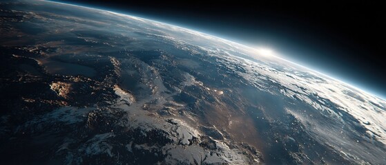 close up of earth, sci-fi movie style, cinematic still, cinematic lighting, super detail, movie style, advanced color matching,