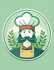 Chef graphic design, illustration, logo