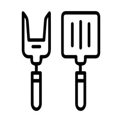 Grill Utensils Icons