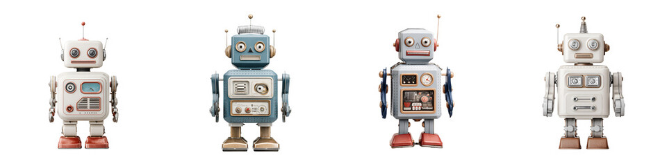 Retro Robots: Vintage Toy Robot Character Collection