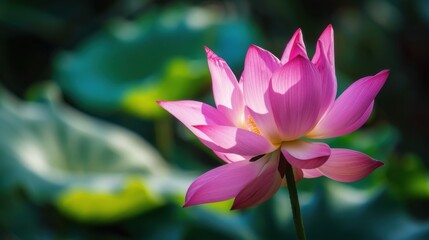 Vibrant Water Lilies & Lotus: Aquatic Blooms by Pond – Summer Nature