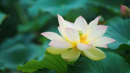 Vibrant Water Lilies & Lotus: Aquatic Blooms by Pond – Summer Nature