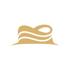 stadium logo icon vector in flat style design