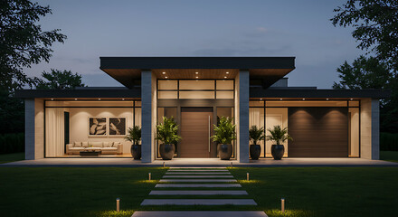 entrance to the house