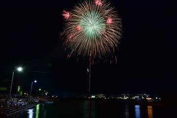 打ち上げ花火　花火　山口　宇部　花火大会