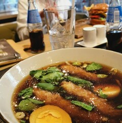 Chinese ramen noodles with tofu 