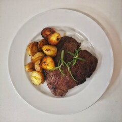 meat with potatoes
