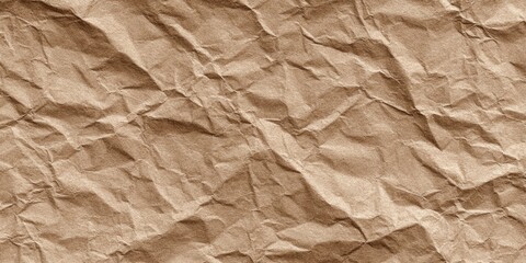 Obraz premium Crinkled brown paper texture (5)