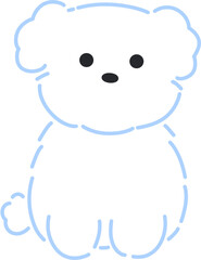 Dog line art