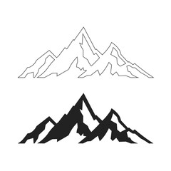 Mountain range silhouette