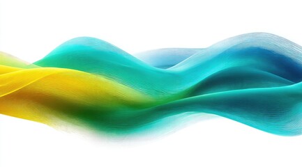 Abstract flowing waves of vibrant colors
