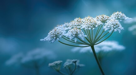 Close-up of delicate white flower, soft focus