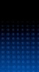 An abstract image featuring a gradient of dark to light blue, composed of a repeating pattern of small squares. The top is black, transitioning into a dense grid of squares.