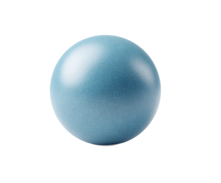 Blue ball on a transparent background