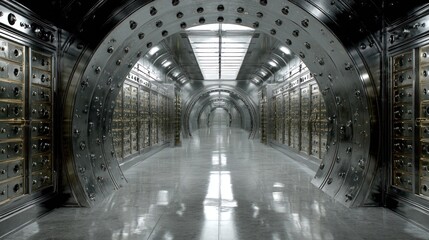 Obraz premium Vault corridor interior architectural design