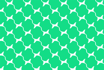 seamless geometric pattern green and white color