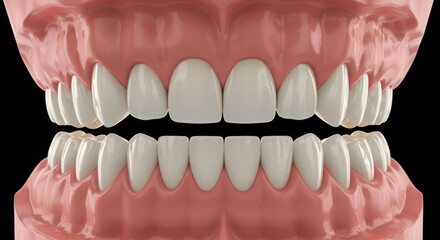 Dental Model Showing Healthy Teeth and Gums