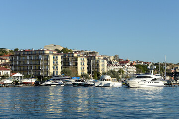 Yachts in the Streletskaya Bay of Sevastopol