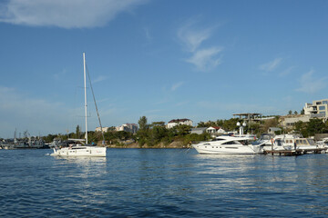 Yachts in the Streletskaya Bay of Sevastopol