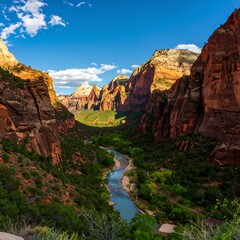 Fototapeta premium Canyon vista, vibrant colors