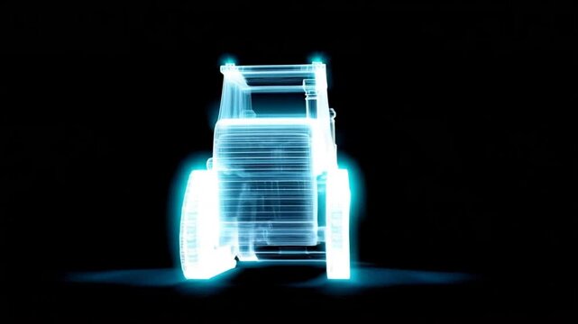 Digital tractor outline