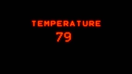 Thermometer 79° Celsius temperature.  Climate and weather measurement.