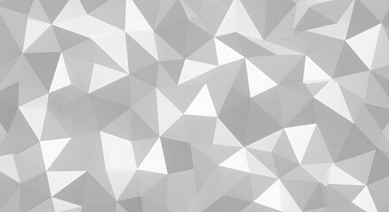 Fototapeta premium Abstract Gray Polygon Pattern Background - Geometric Low Poly Design