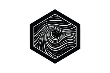 black and white abstract background symbol design icon