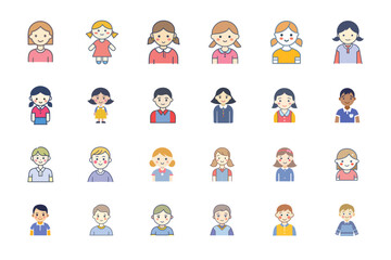 子供のアイコンまとめ