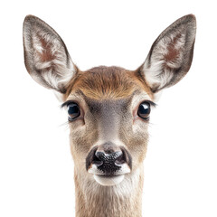 Obraz premium Deer with its head turned to the side and its eyes looking up