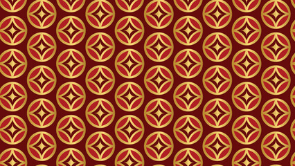 Abstract ornamental vector seamless red pattern and swatches oriental chinese new year modern simple wallpaper geometric diagonal fabric set of design elements EPS 10