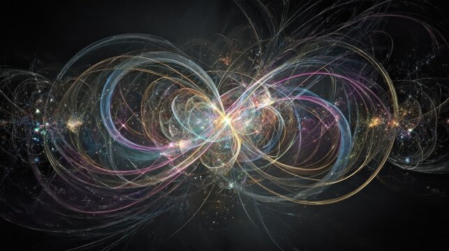 Abstract Colorful Cosmic Energy Pattern