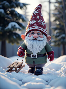 gnomo, de invierno, nieve, navida, mu&ntilde;eco de nieve, ni&ntilde;o, catarro, diversi&oacute;n, vacaciones, decoraciones