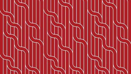 Abstract ornamental vector seamless red pattern and swatches oriental chinese new year modern simple wallpaper geometric diagonal fabric set of design elements EPS 10