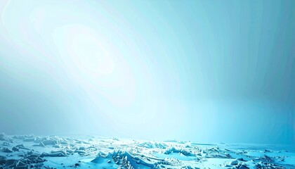 Blue Gradient Meadow Landscape with Matte Smoke